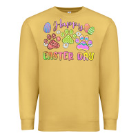 Antique Gold happy easter day paws Premium Sweatshirt - MaliasSmallBusiness