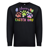 Black happy easter day paws Premium Sweatshirt - MaliasSmallBusiness