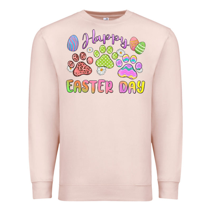 Happy Easter Day Paws Premium Sweatshirt by MaliasSmallBusiness | Teevron