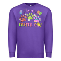 Purple happy easter day paws Premium Sweatshirt - MaliasSmallBusiness