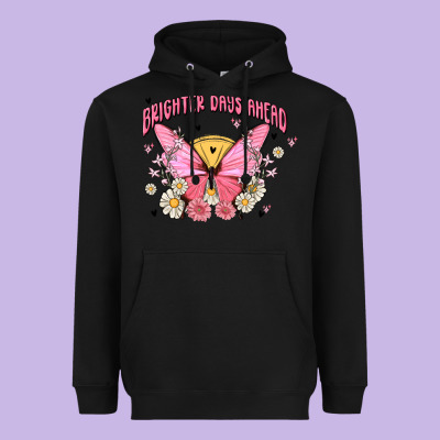 Brighter Days Ahead Heavyweight Hoodie Designed By Maliassmallbusiness