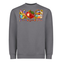 Storm peace love teach Heavyweight Sweatshirt - texasbilliewilder