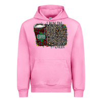 Fuchsia Pink I Run on Coffee and Christmas Cheer Urban Hoodie - Bettercallsaul