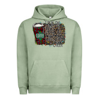 Pigment Oil Green I Run on Coffee and Christmas Cheer Urban Hoodie - Bettercallsaul