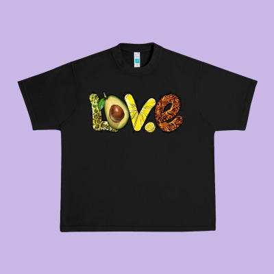 Love Avocado Urban Heavy Tee Designed By Barkaloodesign