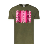 Vintage Olive breast aweraness brushstrokes Vintage Tee - RanaPortraitStore