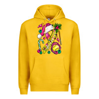 Lemon Pink Christmas Breast Cancer Ribbon Softball Premium Hoodie - BundleAndBundleShop