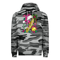 Slate Camo Pink Christmas Breast Cancer Ribbon Softball Premium Hoodie - BundleAndBundleShop