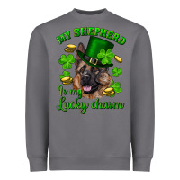 Storm st.patrick's day my shepherd is my lucky charm Heavyweight Sweatshirt - RanaPortraitStore
