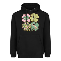 Black st patricks day clover Heavyweight Hoodie - MaliasSmallBusiness