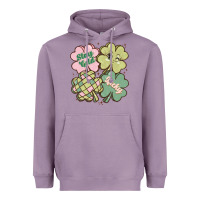 Lavender st patricks day clover Heavyweight Hoodie - MaliasSmallBusiness