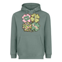 Sage st patricks day clover Heavyweight Hoodie - MaliasSmallBusiness