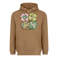 Toasted Coconut st patricks day clover Heavyweight Hoodie - MaliasSmallBusiness