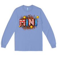 Colony Blue usa mini  leopard background Long Sleeve Tee - AdoDesignShop