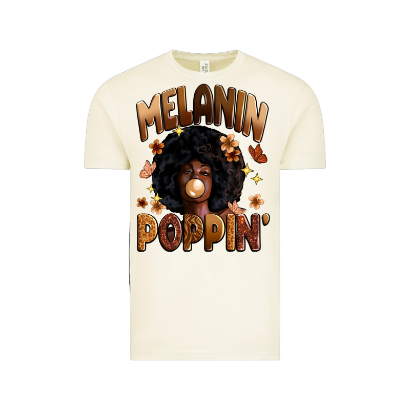 Melanin Poppin Vintage Tee by Zillion Design Studio | Teevron