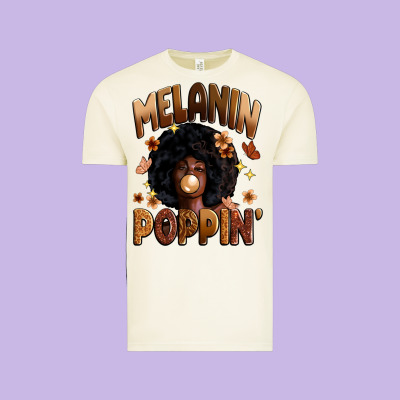 Melanin Poppin Vintage Tee Designed By Zillion Design Studio