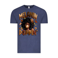 Vintage Denim melanin poppin Vintage Tee - Zillion Design Studio