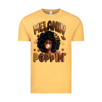 Vintage Mustard melanin poppin Vintage Tee - Zillion Design Studio