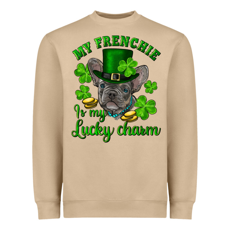 St.patrick's Day My French Bulldog Is My Lucky Charm Heavyweight Sweatshirt by RanaPortraitStore | Teevron