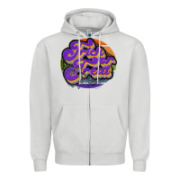 Dove Grey trick or treat Zipper Hoodie - JahusDesignShop