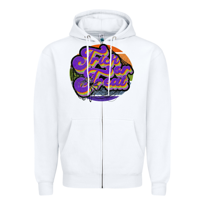 Trick Or Treat Zipper Hoodie by JahusDesignShop | Teevron
