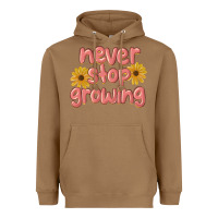 Toasted Coconut never stop growing Heavyweight Hoodie - MaliasSmallBusiness