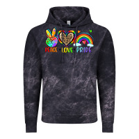 Cloud Black peace love pride Vintage Hoodie - Zillion Design Studio