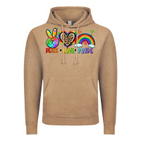 Vintage Coffee peace love pride Vintage Hoodie - Zillion Design Studio