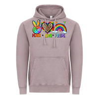 Vintage Zinc peace love pride Vintage Hoodie - Zillion Design Studio