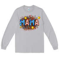 Moon Dust usa Mama  leopard background Long Sleeve Tee - AdoDesignShop