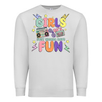 Dove Grey girls just wanna have fun Premium Sweatshirt - MaliasSmallBusiness