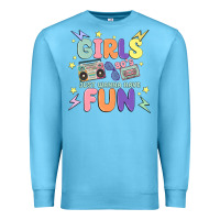 Ocean Blue girls just wanna have fun Premium Sweatshirt - MaliasSmallBusiness
