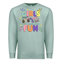 Seafoam girls just wanna have fun Premium Sweatshirt - MaliasSmallBusiness