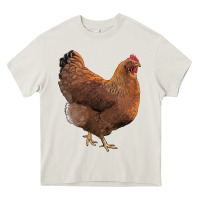 Cream new hampshire red chicken Heavy Core Tee - LillyAllenDesigns