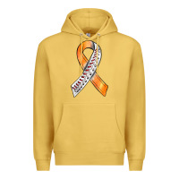 Antique Gold Kidney Cancer Ribbon Baseball Premium Hoodie - BundleAndBundleShop
