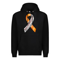 Black Kidney Cancer Ribbon Baseball Premium Hoodie - BundleAndBundleShop