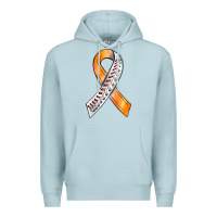 Blue Mist Kidney Cancer Ribbon Baseball Premium Hoodie - BundleAndBundleShop
