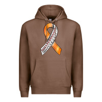 Chestnut Kidney Cancer Ribbon Baseball Premium Hoodie - BundleAndBundleShop