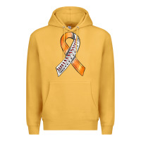Mustard Kidney Cancer Ribbon Baseball Premium Hoodie - BundleAndBundleShop