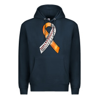 Navy Kidney Cancer Ribbon Baseball Premium Hoodie - BundleAndBundleShop