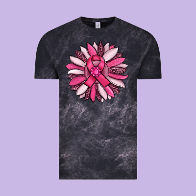 Breast Awareness Cancer Pink Sunflower Vintage Tee Designed By Ranaportraitstore