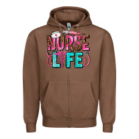 Chestnut nurse life Zipper Hoodie - AdoDesignShop