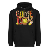 Black game day softball Heavyweight Hoodie - MaliasSmallBusiness