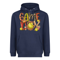 Navy game day softball Heavyweight Hoodie - MaliasSmallBusiness