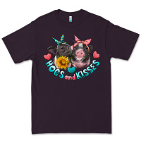 Plum hogs and kisses pigs Premium Tee - Artiststas