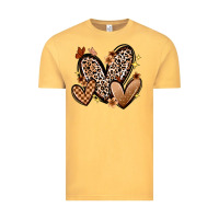 Vintage Mustard melanin hearts Vintage Tee - Zillion Design Studio