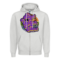 Dove Grey bad witch vibes Zipper Hoodie - JahusDesignShop