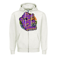 Oatmeal Heather bad witch vibes Zipper Hoodie - JahusDesignShop