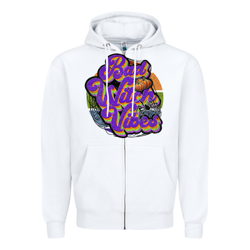 Bad Witch Vibes Zipper Hoodie by JahusDesignShop | Teevron