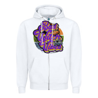 White bad witch vibes Zipper Hoodie - JahusDesignShop
